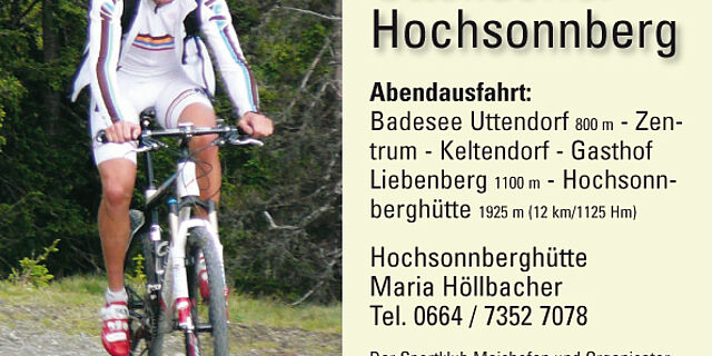 MTB Tour Hochsonnbergalm