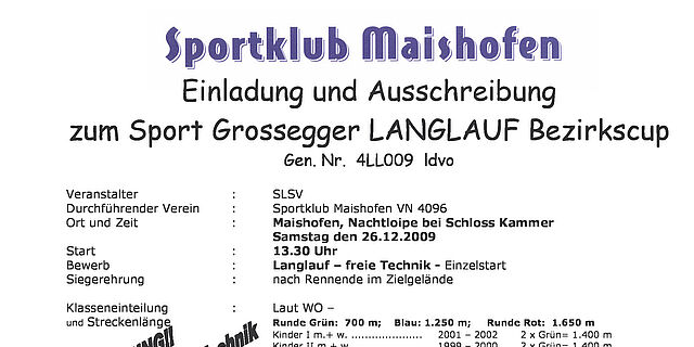 Sport Grossegger Langlauf Bezirkscup