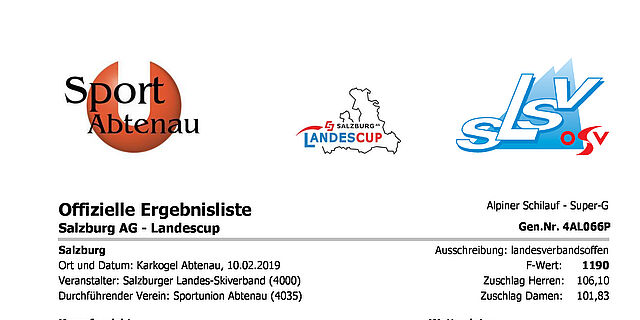Salzburg AG Landescup SG Abtenau