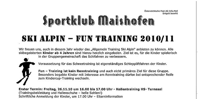 Schi Alpin Fun Training