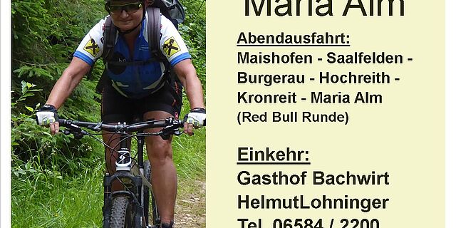 MTB-Tour Bachwirt Maria Alm