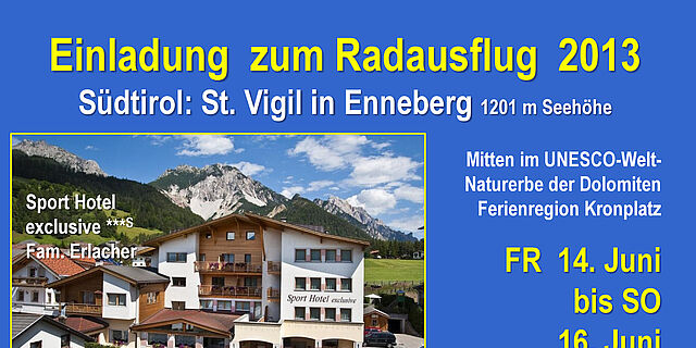 Radausflug Südtirol 2013