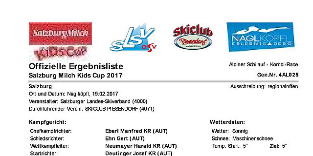 Salzburg Milch Kids Cup Kombi Race Piesendorf